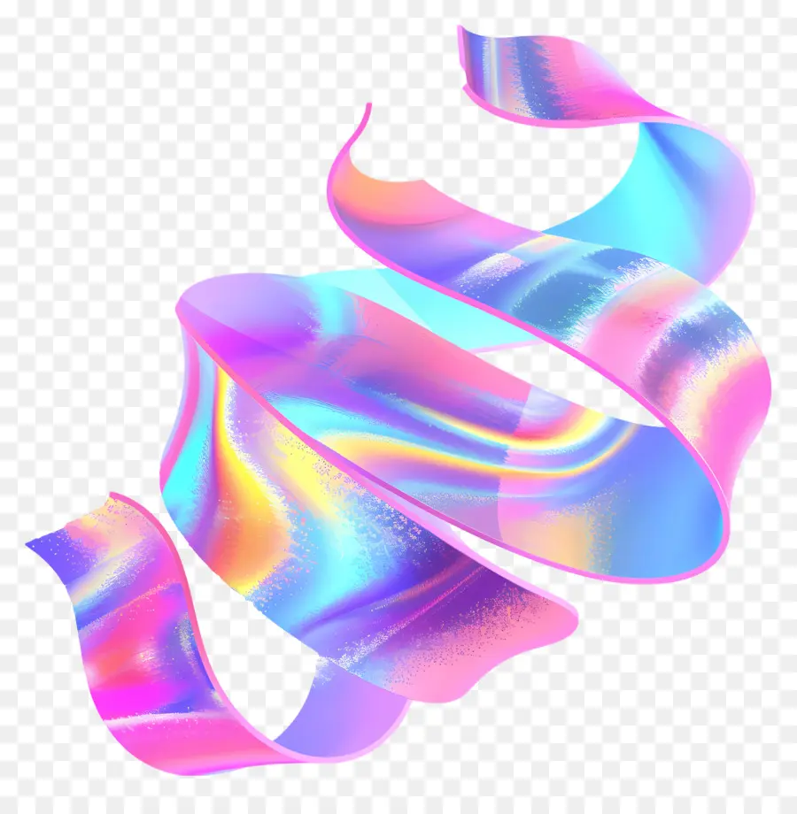 Buhar Dalgası şeridi，Holografik Şerit PNG