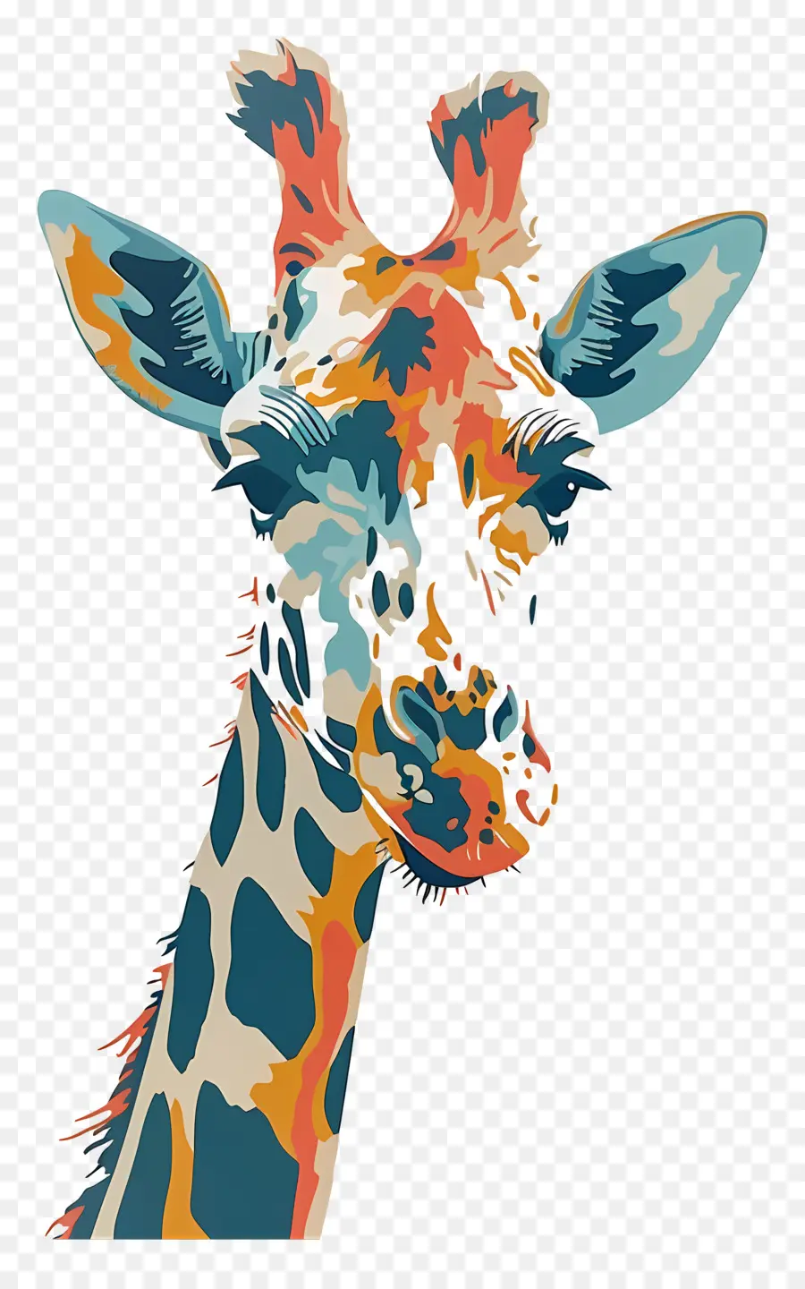 Zürafa，Soyut Resim PNG