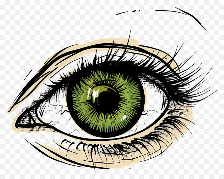 Açık Göz，Yeşil Göz PNG