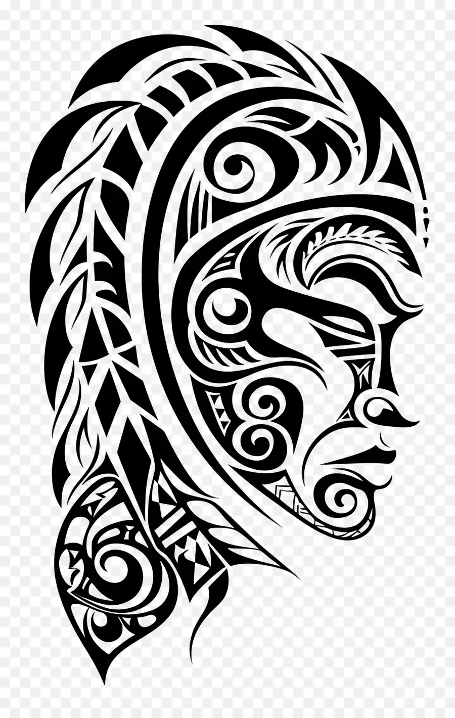 Maori Dövme，Aşiret Tasarım PNG