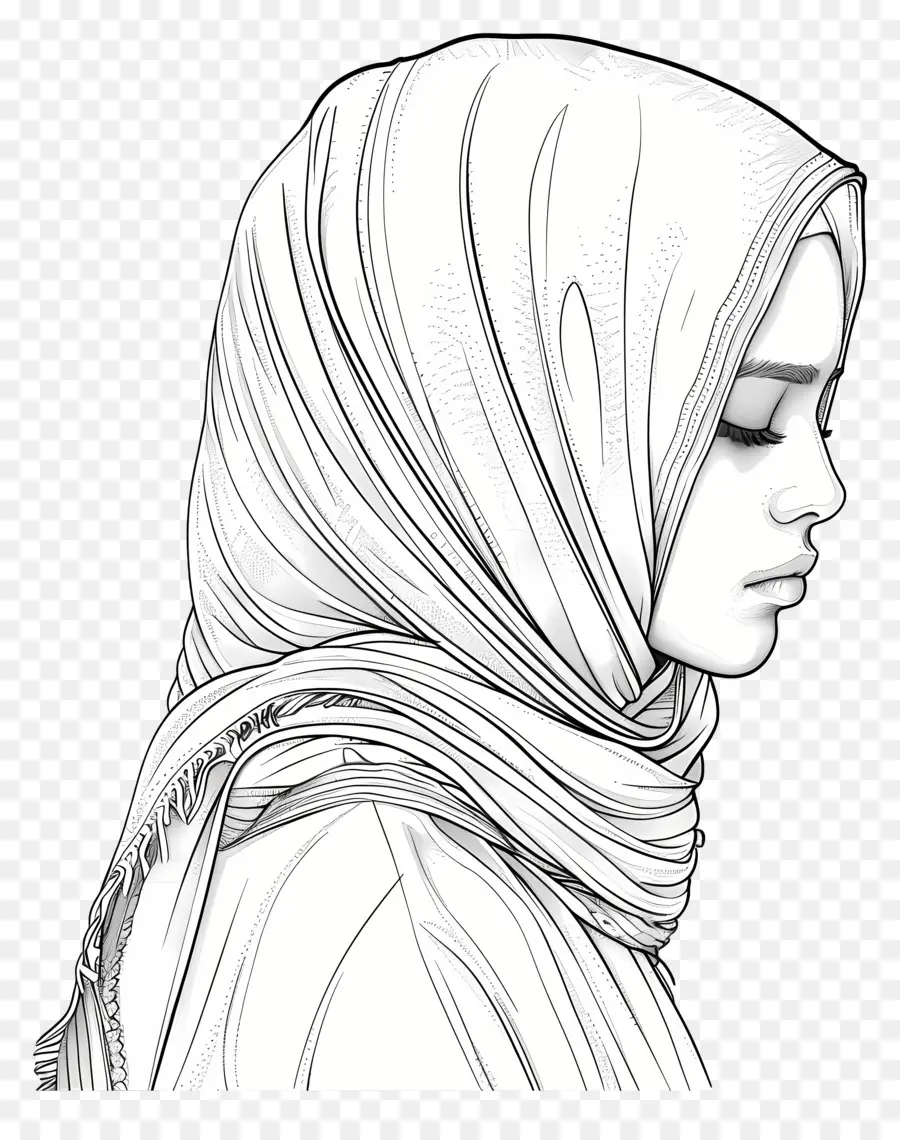 Tesettür，İslam Kadın PNG