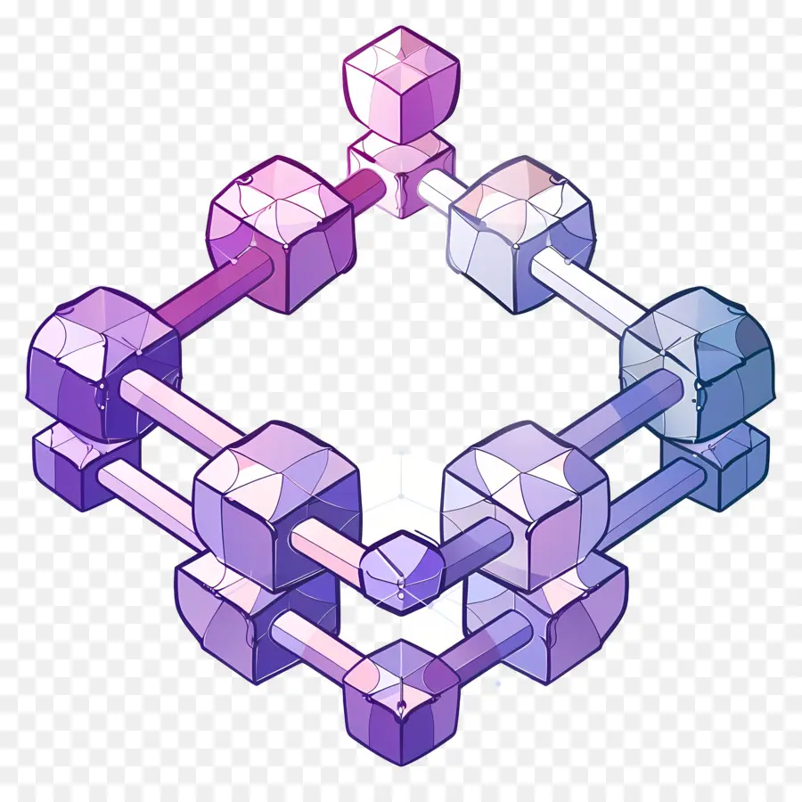 Blockchain，Kristal Yapısı PNG