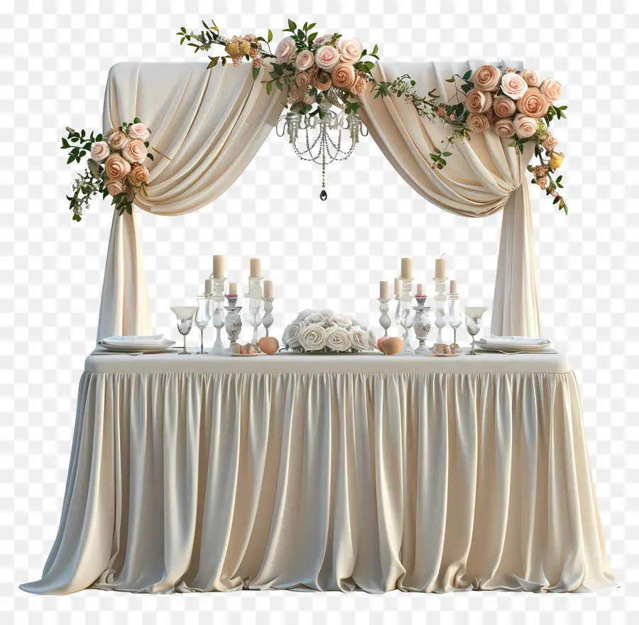 Nikah Masasına，Düğün Masa Süslemeleri PNG