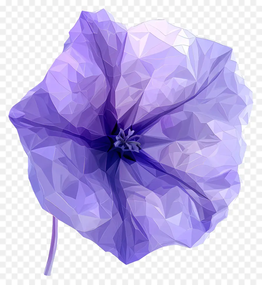 Dijital çiçek，Mor çiçek PNG
