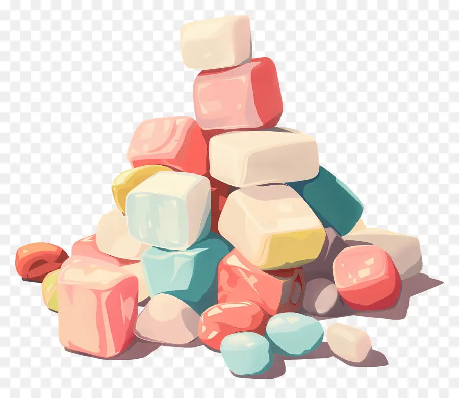 şeker，Marshmallow PNG