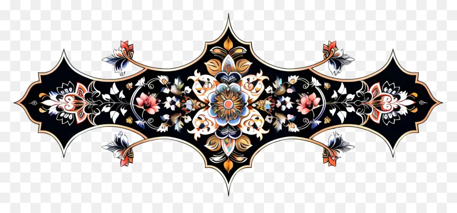 Çiçek Sınır İslam Deseni，çiçek Desenli PNG