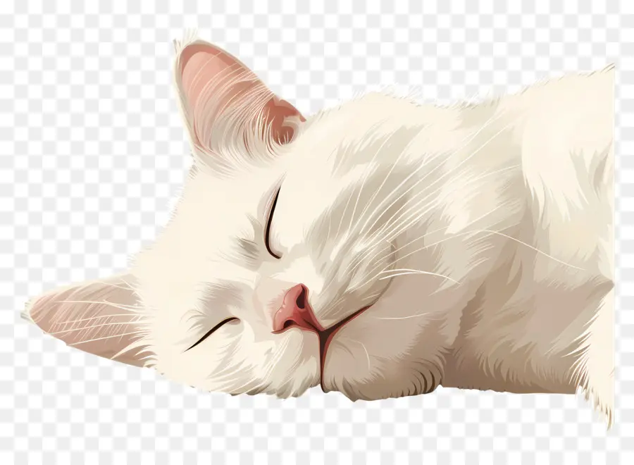 Kedi Uyku，Beyaz Kedi PNG