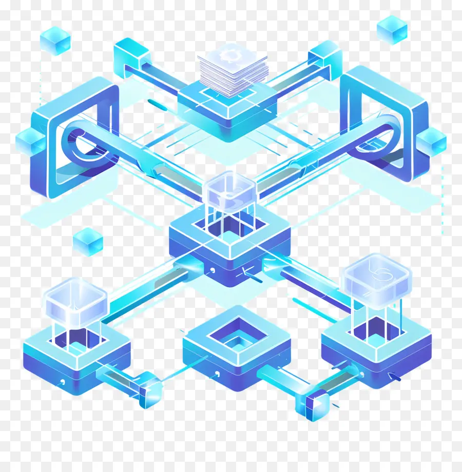 Blockchain，Mavi Küpleri PNG
