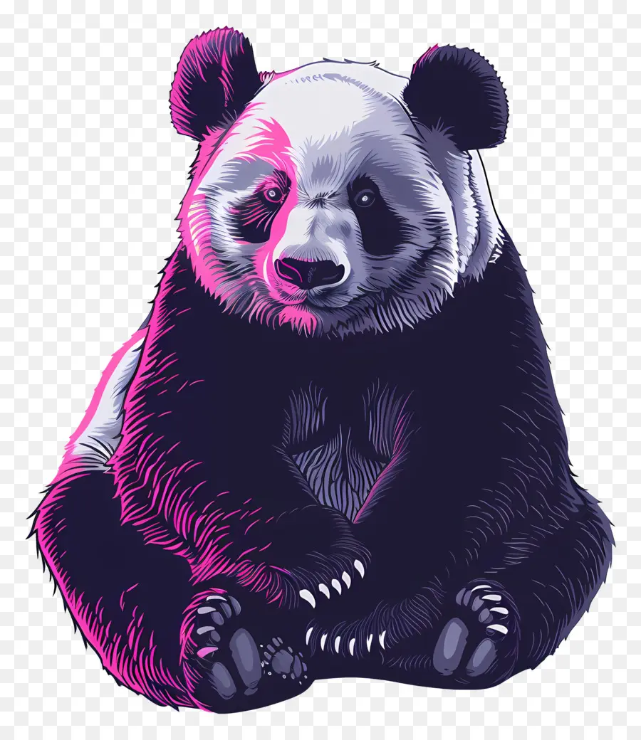 Buhar Dalgası Panda，Panda PNG