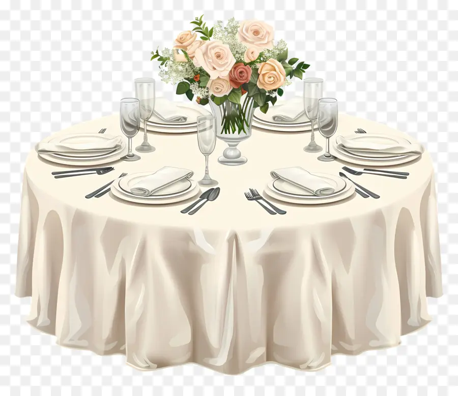 Nikah Masasına，Beyaz Masa örtüsü PNG
