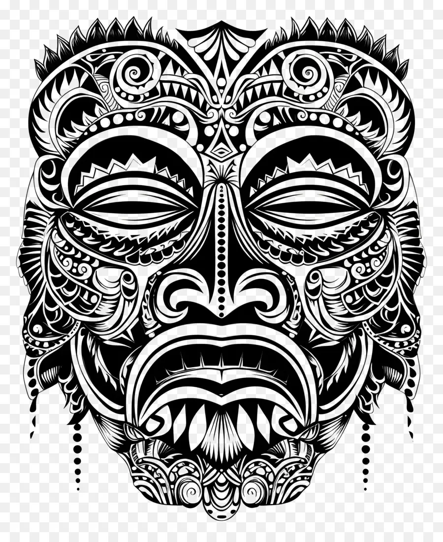 Tribal Dövmeleri，Soyut Maske PNG