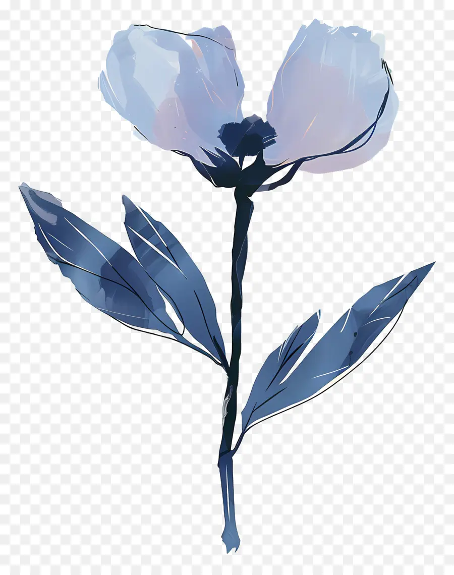 çiçek，Mavi çiçek PNG