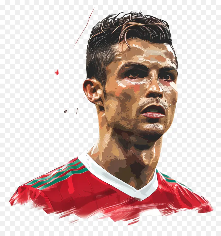 Cristiano Ronaldo，Futbol Oyuncusu Portresi PNG