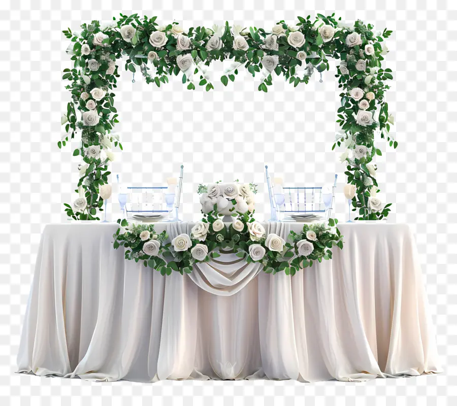 Nikah Masasına，Düğün Masa Dekoru PNG