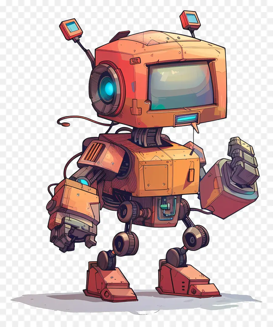 Robot Mech，Karikatür Robot PNG