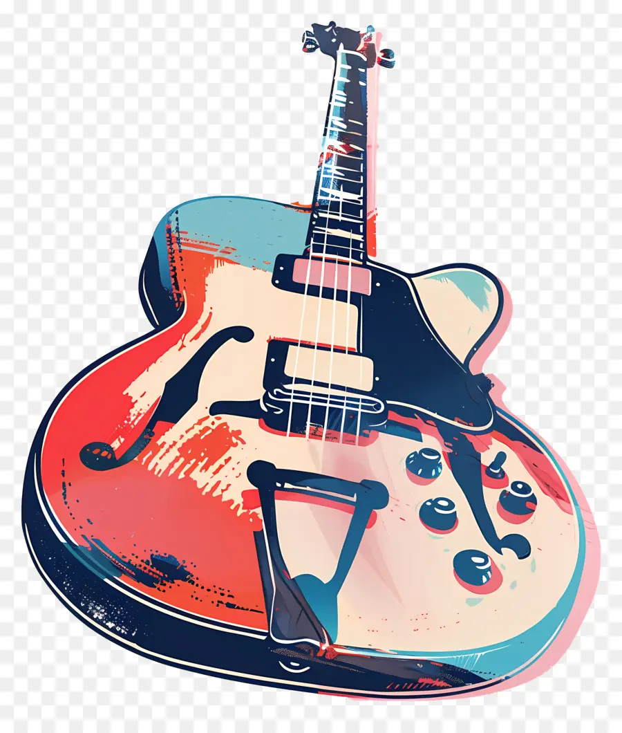 Gitar，Renkli Gitar PNG