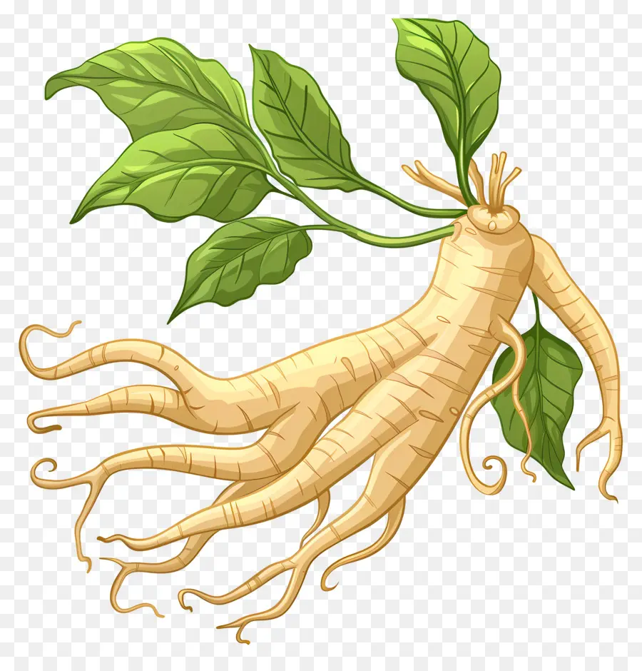 Ginseng，Bitki Kökleri PNG