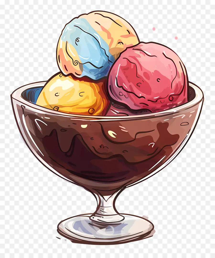 Çikolatalı Dondurma Kase，Dondurma PNG