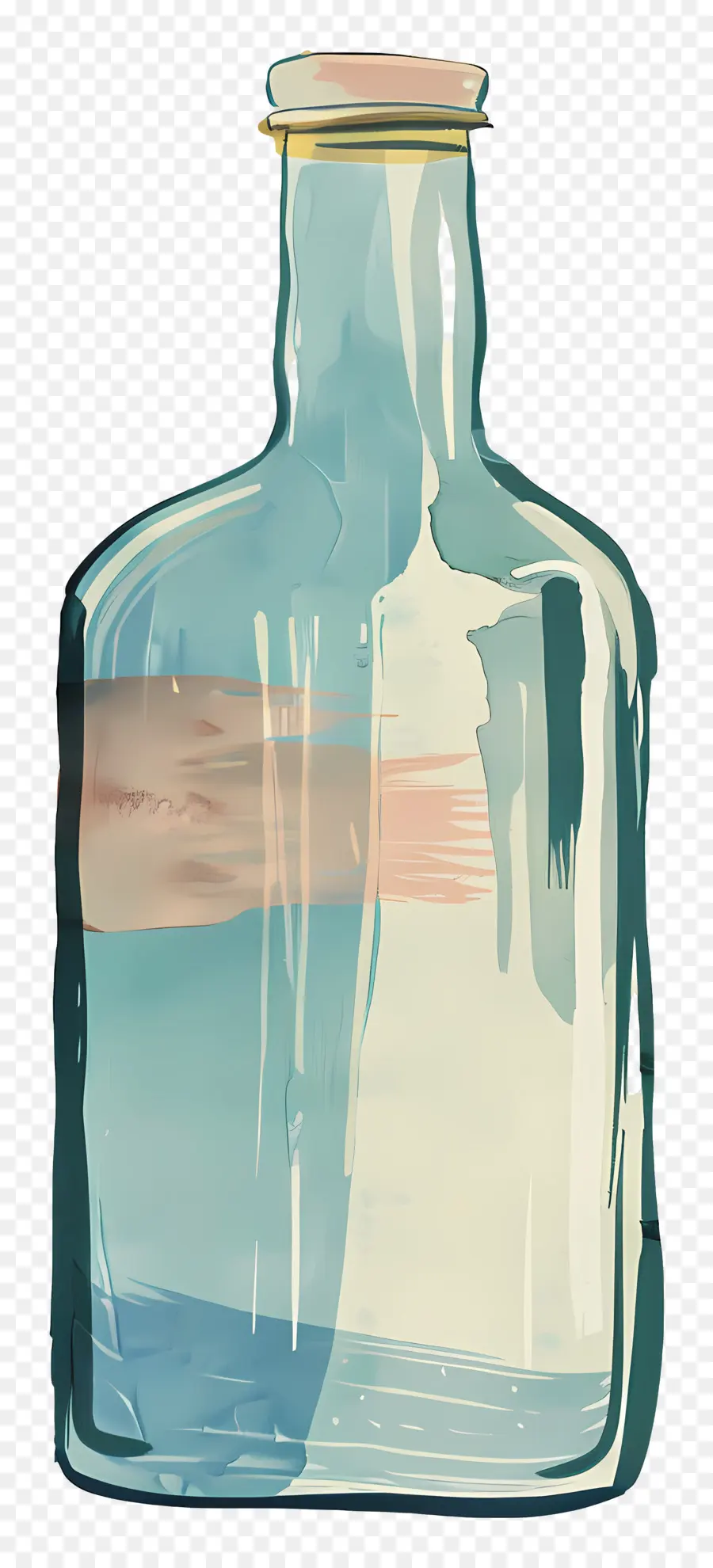 şişe，Mavi Cam şişe PNG