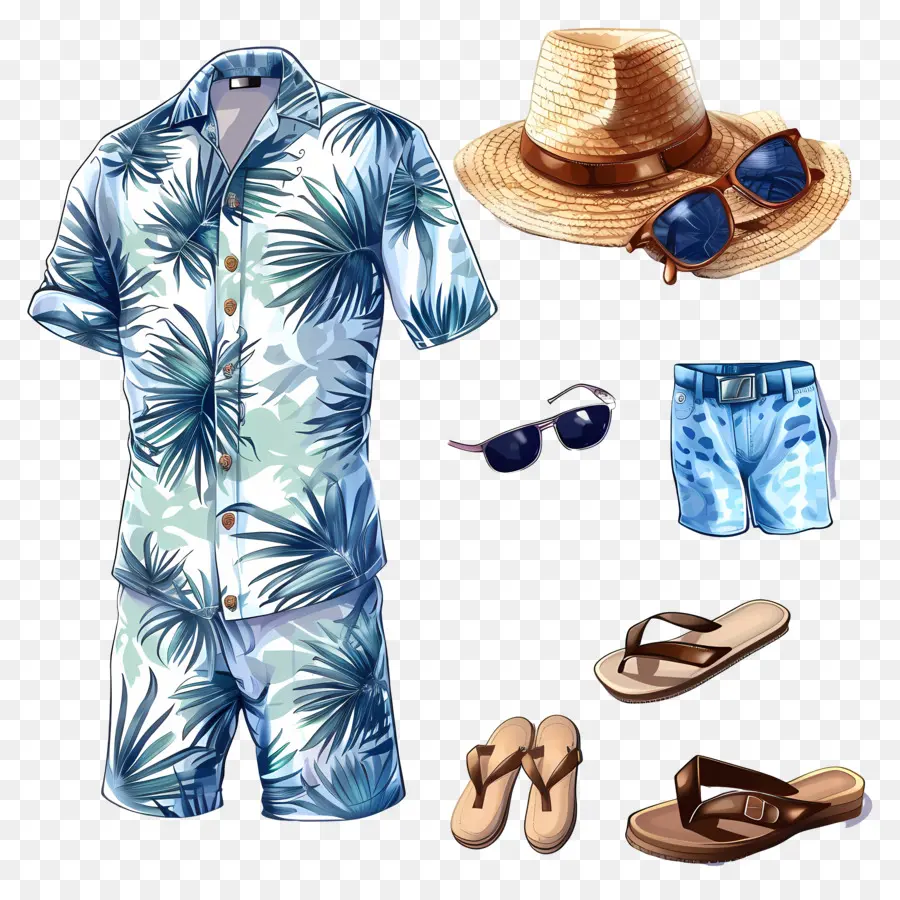 Yaz Kıyafeti，Rahat Moda PNG