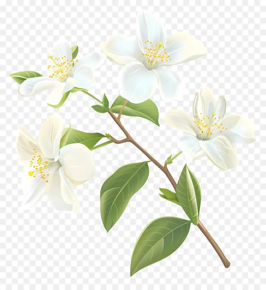 Beyaz Yasemin Çiçekleri，Beyaz Yasemin Çiçeği PNG