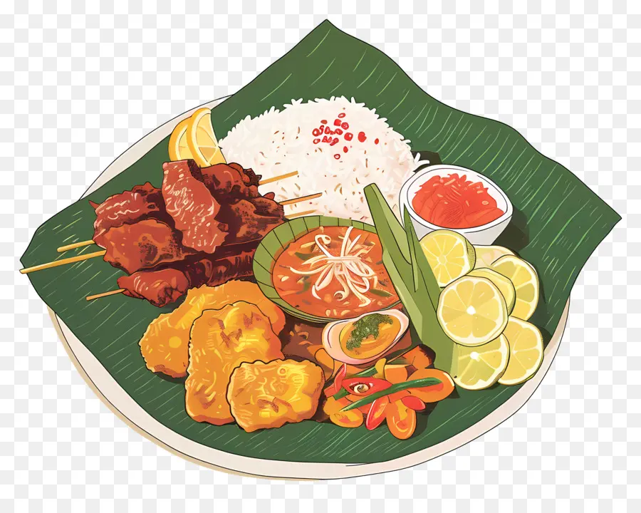 Malay Gıda，Yemek Tabağı PNG