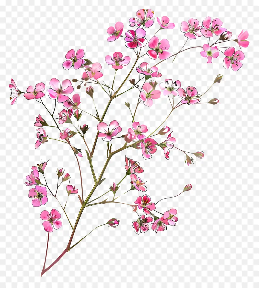 Pembe çiçekler，Pembe çiçek PNG