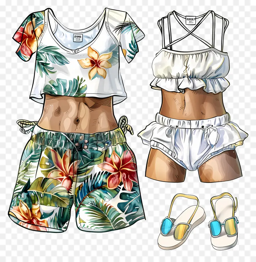 Yaz Kıyafeti，Hawai Tarzı PNG