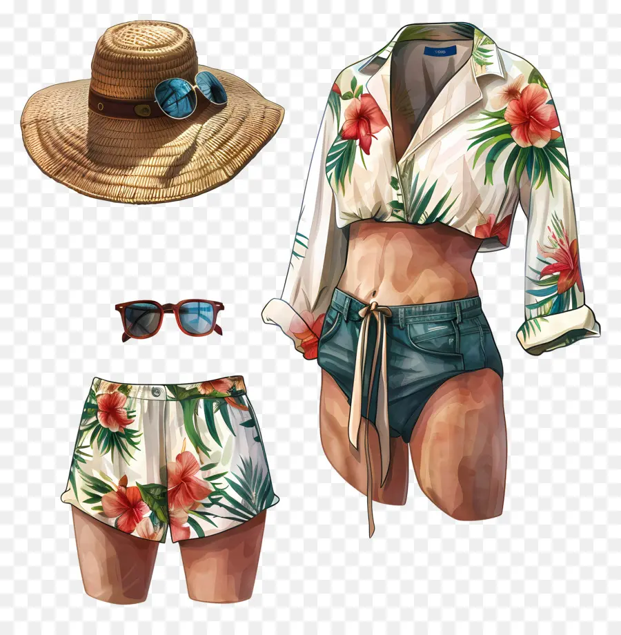 Yaz Kıyafeti，Yaz Moda PNG