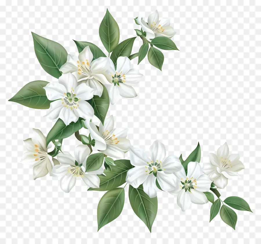 Beyaz Yasemin Çiçekleri，Yasemin çiçeği PNG