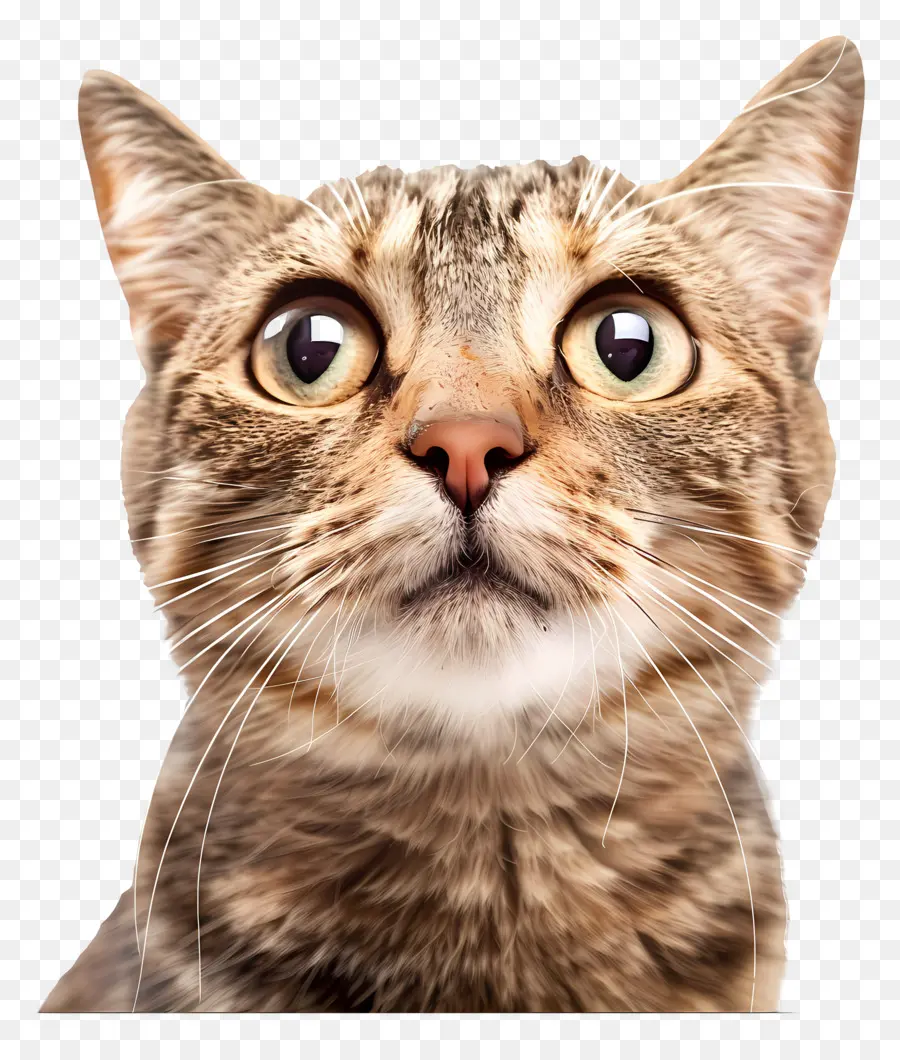 Yavru Kedi Emojisi，şaşırmış Kedi PNG