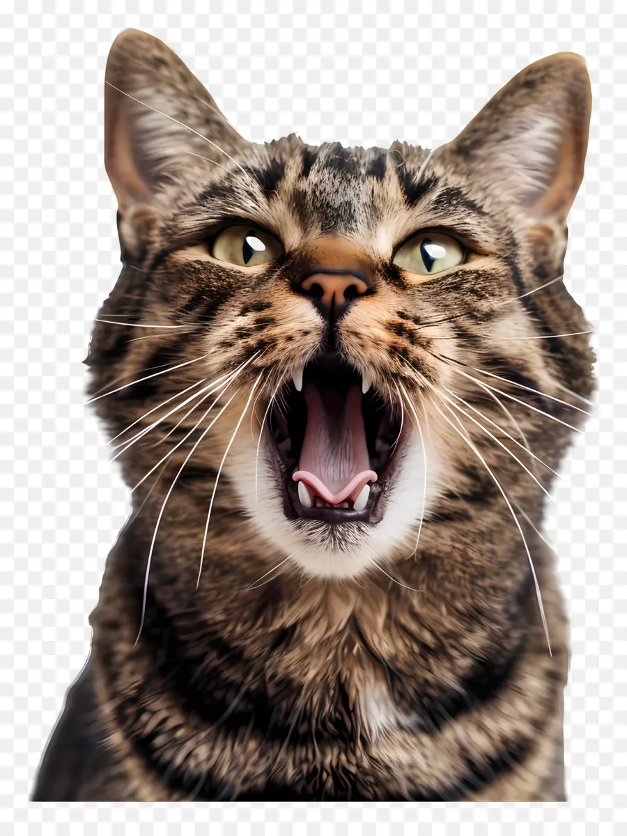 Emoji Damgası，Çizgili Kedi PNG