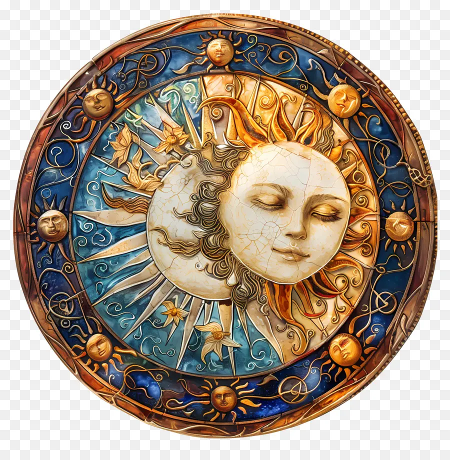 Haziran Gündönümü，Güneş Ve Ay PNG