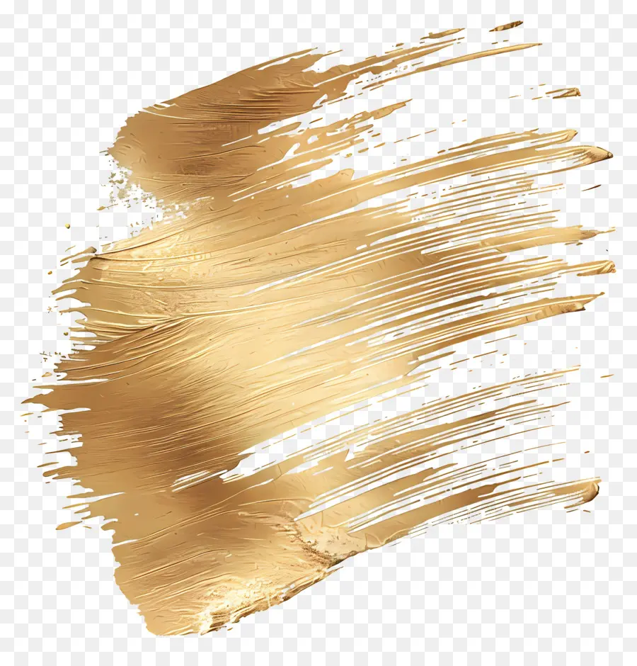Altın Fırça Darbesi，Altın Boya Inme PNG