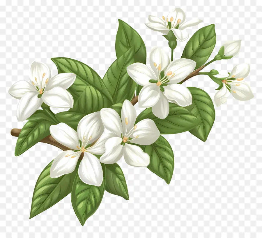 Beyaz Yasemin Çiçekleri，Beyaz çiçeği PNG