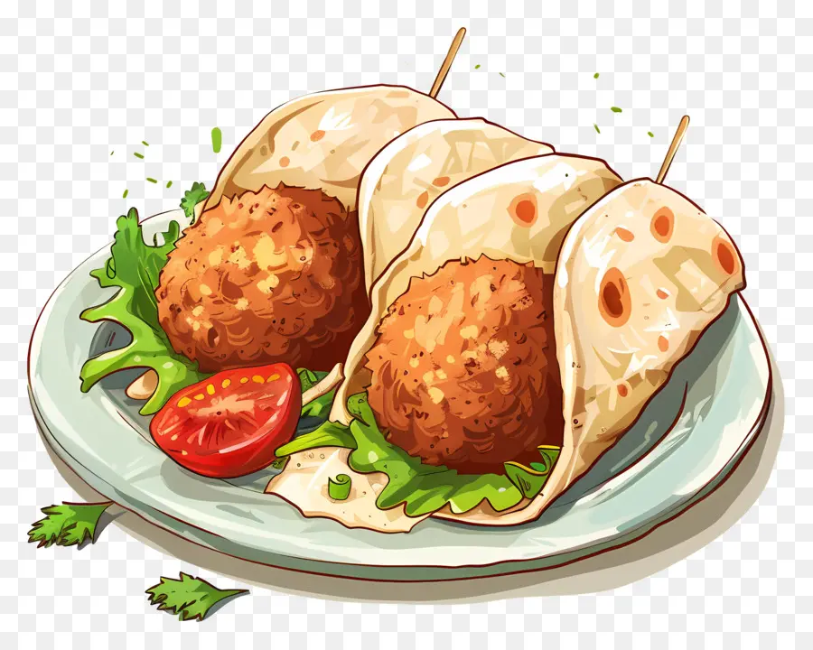 Falafel，Dürüm PNG