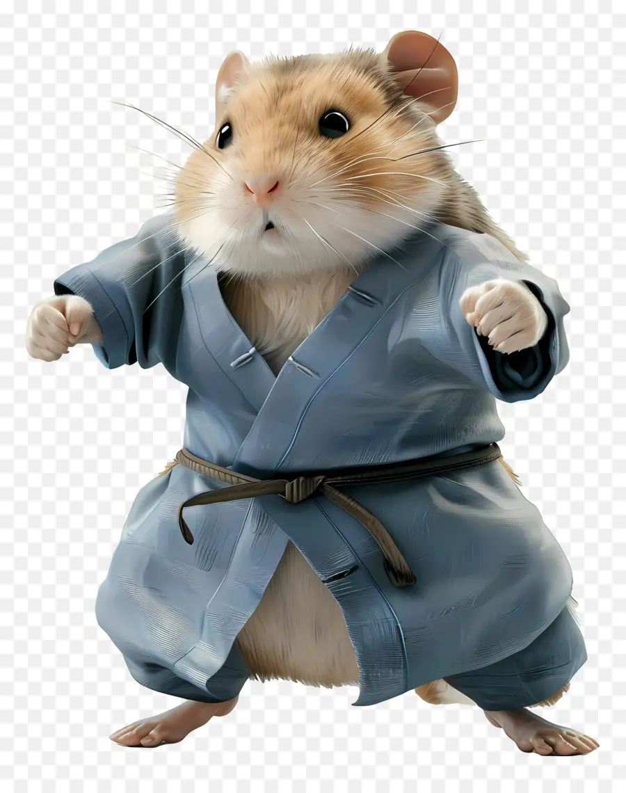 Kungfu Hayvanı，Kimonolu Hamster PNG