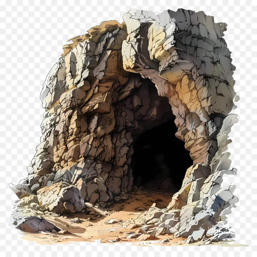 Mağara，Kaya Oluşumu PNG