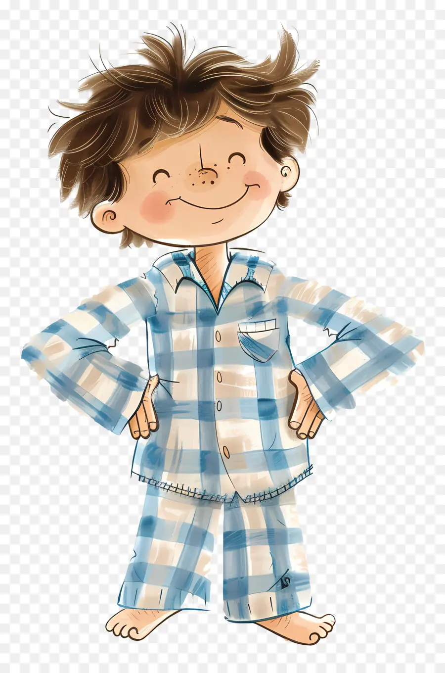 Karikatür çocuk，Pijama PNG