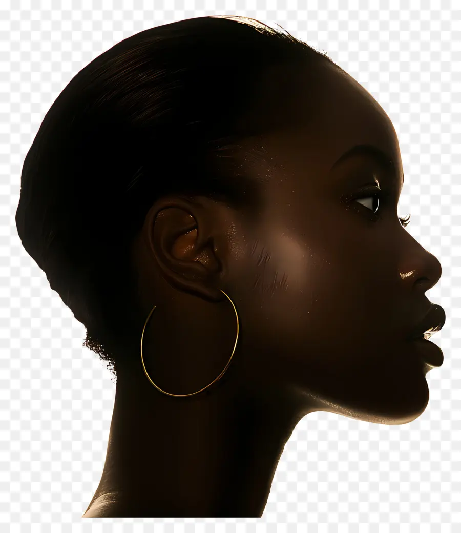 Siyah Kadın，Portre PNG
