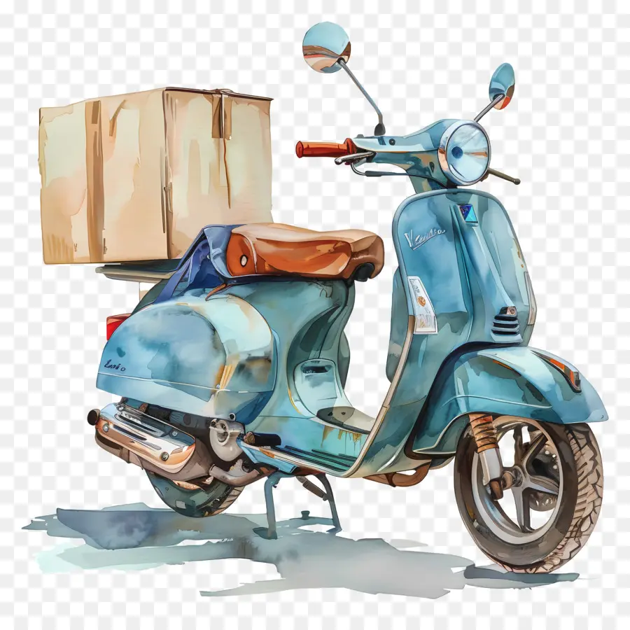 Moped，Kırmızı Scooter PNG