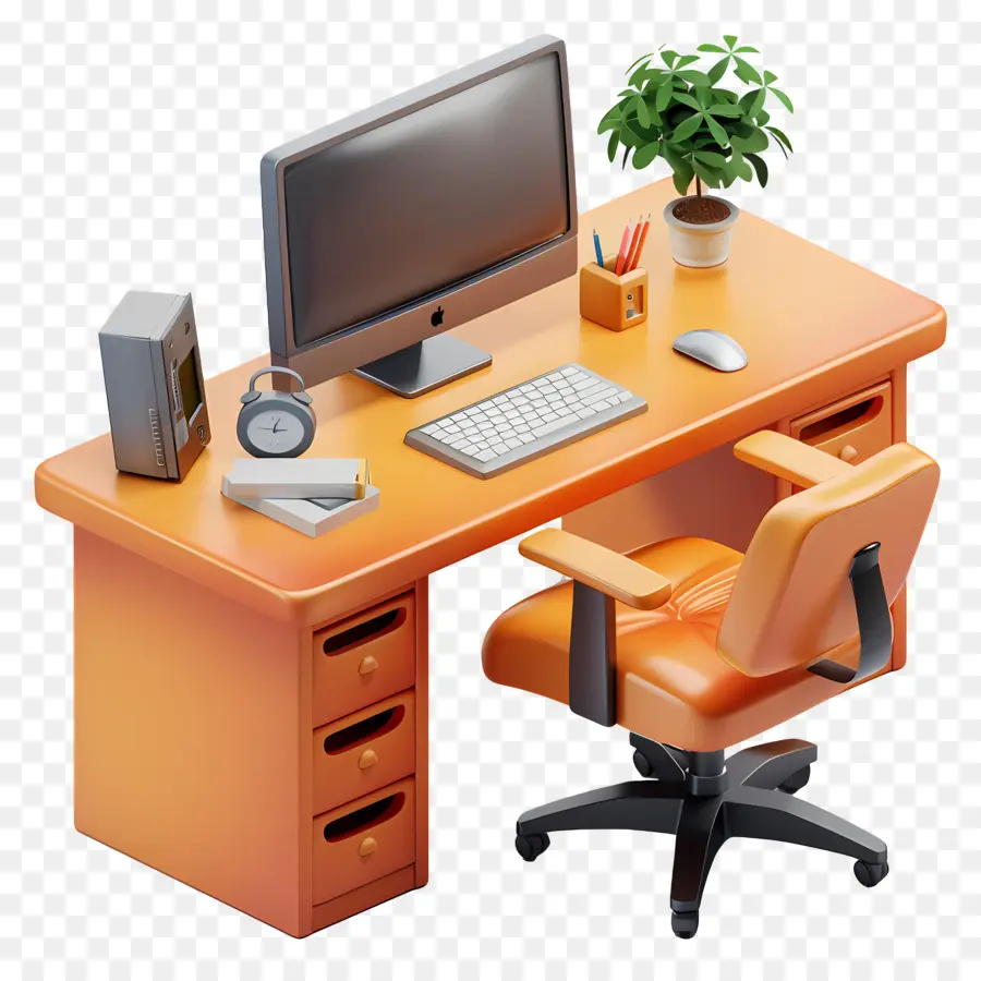 Ofis Masası，Bilgisayar Masası PNG