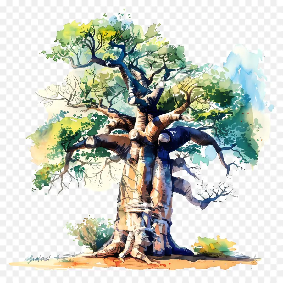 Baobab Ağacı，Afrika Parke PNG