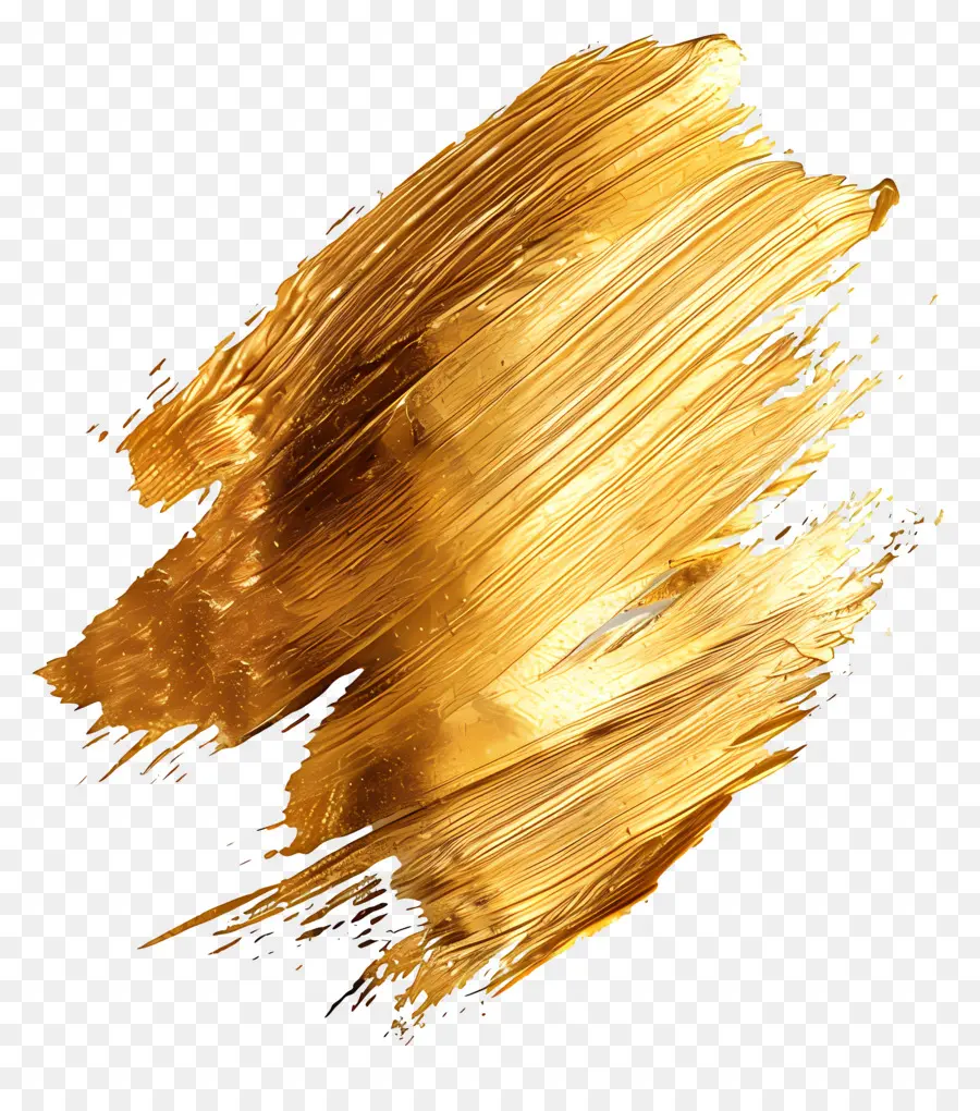 Altın Fırça Darbesi，Altın Boya Fırçası PNG
