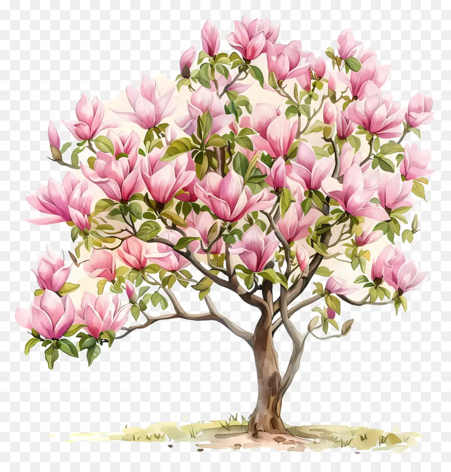 Manolya Ağacı，Çiçek Açan Pembe Ağaç PNG