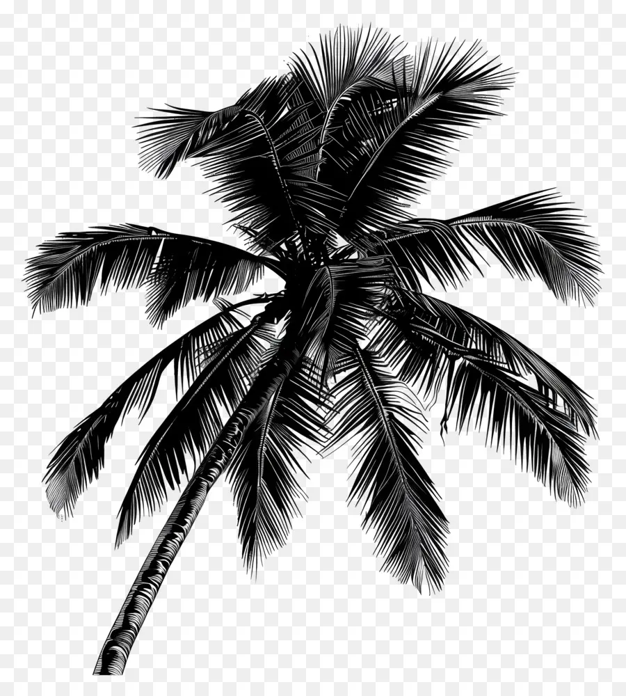 Siyah Palmiye Ağacı，Palmiye Ağacı PNG
