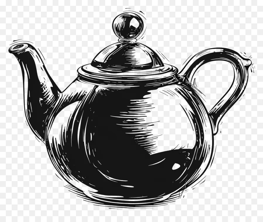 çaydanlık，Siyah çaydanlık PNG