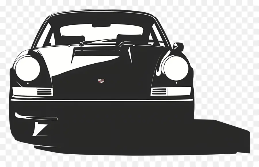 Porsche Silueti，Eski Araba PNG