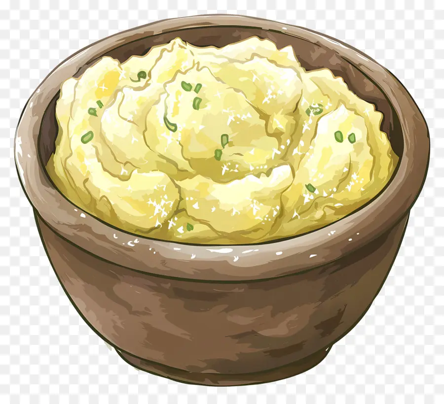Patates Püresi，Yeşil Soğan PNG