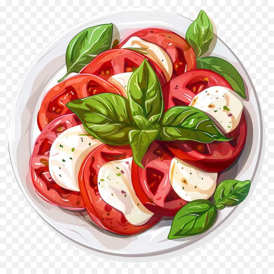 Caprese Salatası，Domates PNG